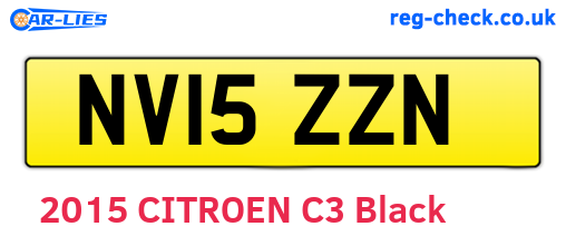NV15ZZN are the vehicle registration plates.