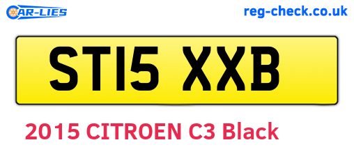 ST15XXB are the vehicle registration plates.