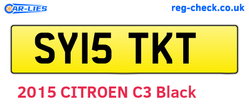 SY15TKT are the vehicle registration plates.