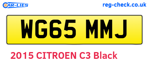 WG65MMJ are the vehicle registration plates.