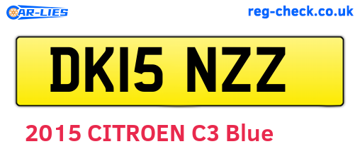 DK15NZZ are the vehicle registration plates.