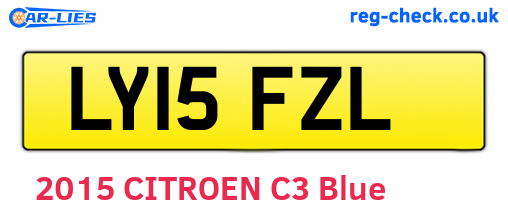 LY15FZL are the vehicle registration plates.