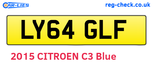 LY64GLF are the vehicle registration plates.