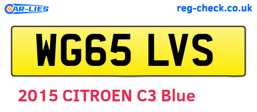 WG65LVS are the vehicle registration plates.