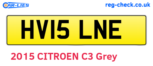 HV15LNE are the vehicle registration plates.