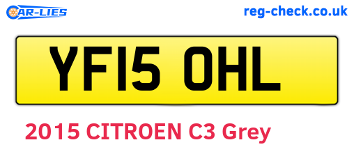 YF15OHL are the vehicle registration plates.