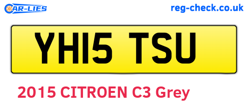 YH15TSU are the vehicle registration plates.