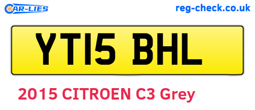 YT15BHL are the vehicle registration plates.