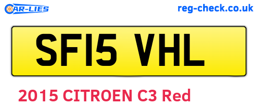 SF15VHL are the vehicle registration plates.