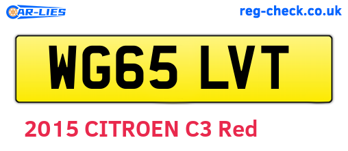 WG65LVT are the vehicle registration plates.