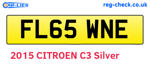 FL65WNE are the vehicle registration plates.
