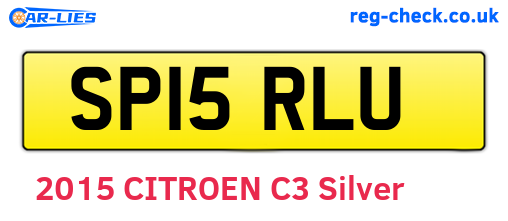 SP15RLU are the vehicle registration plates.