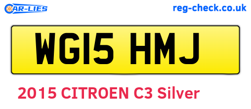 WG15HMJ are the vehicle registration plates.