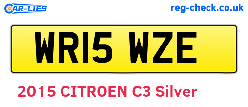 WR15WZE are the vehicle registration plates.