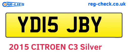YD15JBY are the vehicle registration plates.