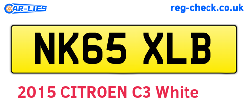 NK65XLB are the vehicle registration plates.