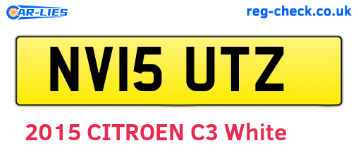 NV15UTZ are the vehicle registration plates.