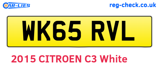 WK65RVL are the vehicle registration plates.