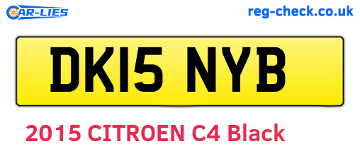 DK15NYB are the vehicle registration plates.