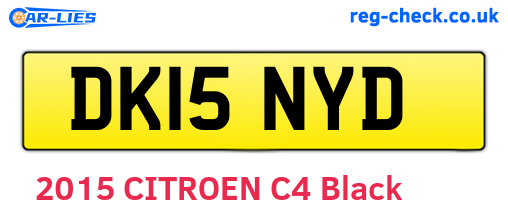 DK15NYD are the vehicle registration plates.
