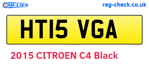 HT15VGA are the vehicle registration plates.