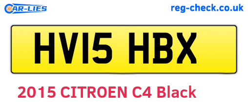 HV15HBX are the vehicle registration plates.
