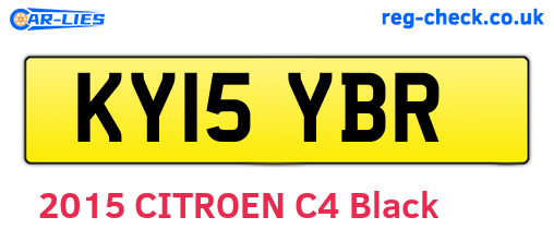 KY15YBR are the vehicle registration plates.