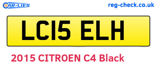 LC15ELH are the vehicle registration plates.