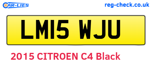 LM15WJU are the vehicle registration plates.