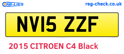NV15ZZF are the vehicle registration plates.