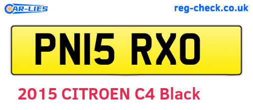 PN15RXO are the vehicle registration plates.
