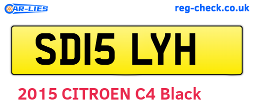 SD15LYH are the vehicle registration plates.