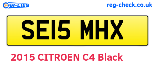 SE15MHX are the vehicle registration plates.