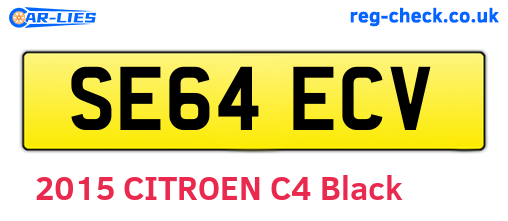 SE64ECV are the vehicle registration plates.