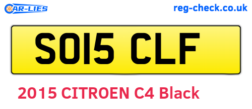 SO15CLF are the vehicle registration plates.
