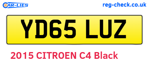 YD65LUZ are the vehicle registration plates.