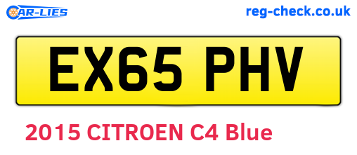 EX65PHV are the vehicle registration plates.