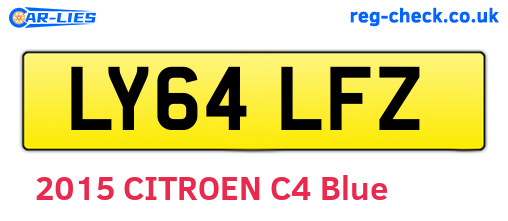 LY64LFZ are the vehicle registration plates.