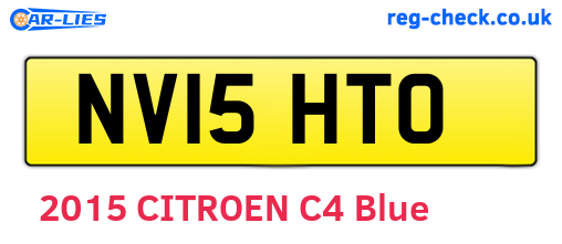 NV15HTO are the vehicle registration plates.