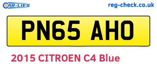 PN65AHO are the vehicle registration plates.