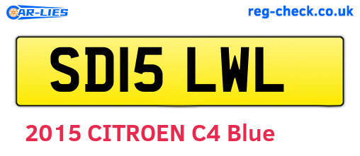 SD15LWL are the vehicle registration plates.