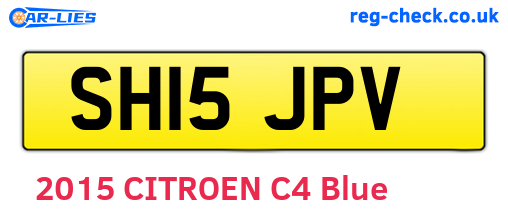 SH15JPV are the vehicle registration plates.