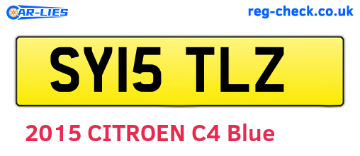 SY15TLZ are the vehicle registration plates.