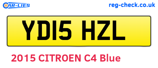 YD15HZL are the vehicle registration plates.