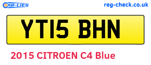 YT15BHN are the vehicle registration plates.