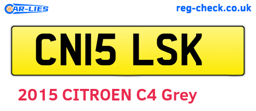 CN15LSK are the vehicle registration plates.