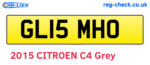 GL15MHO are the vehicle registration plates.