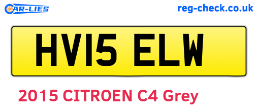 HV15ELW are the vehicle registration plates.