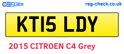 KT15LDY are the vehicle registration plates.