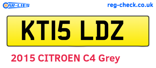 KT15LDZ are the vehicle registration plates.